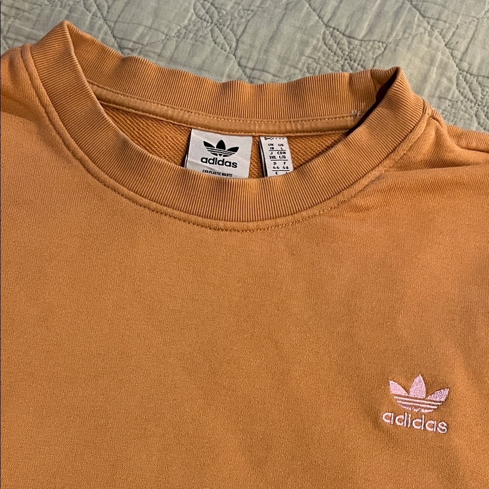 Vintage ADIDAS Rust Crewneck Sweatshirt “All Day I Dream About Summer” - Picture 5 of 12